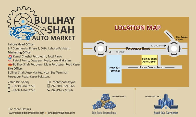 Bullhay Shah Auto Market Kasur